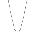 Κολιέ Retro μεταλλικό ροζ χρυσό με λιλά ζιργκόν