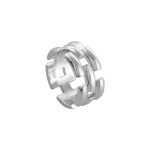 Δαχτυλίδι Emily μεταλλικό ασημί