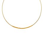 Κολιέ Starstruck μεταλλικό επίχρυσο choker με χρυσό glitter