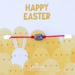 Βραχιόλι The Minis με κόκκινο κορδόνι και στοιχείο με σχέδιο λουλούδι