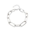 Βραχιόλι Links ατσάλινο με στοιχεία κρίκους
