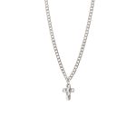 Κολιέ Links ατσάλινο αλυσίδα με σταυρό