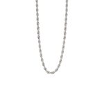 Κολιέ Links ατσάλινο με στριφτή αλυσίδα κοντό
