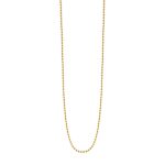 12L15-00001 Αλυσίδα ball μεταλλική επίχρυση 90 cm