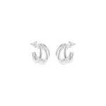 Σκουλαρίκια Links ατσάλινα τριπλά κρικάκια