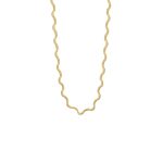 Αλυσίδα Desmos μεταλλική επίχρυση wavy 45 cm