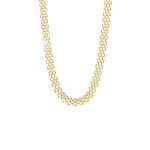 Κολιέ Links ατσάλινο επίχρυσο 44 cm