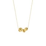 Κολιέ Links ατσάλινο επίχρυσο με σφυρήλατο στοιχείο