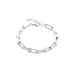 Βραχιόλι Links ατσάλινο με στοιχεία