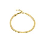 Βραχιόλι Madison ατσάλινο επίχρυσο 0.4 cm αδιάβροχο