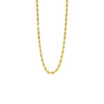 Αλυσίδα Links ατσάλινη επίχρυση στριφτή 45 cm