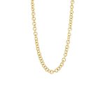 Αλυσίδα Links ατσάλινη επίχρυση 45 cm με κρίκους