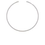 Κολιέ Links ατσάλινο σταθερό πλεκτό choker 0.4 cm