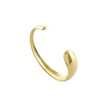 Βραχιόλι Links ατσάλινο επίχρυσο σταθερό ασύμμετρο