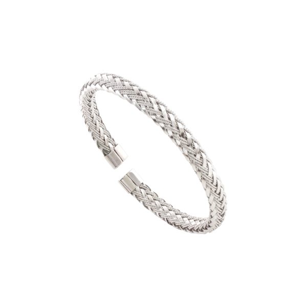 Βραχιόλι Links ατσάλινο σταθερό πλεκτό 0.6 cm