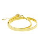 Βραχιόλι Madison ατσάλινο επίχρυσο διπλό 0.5 cm