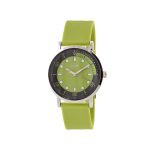 Ρολόι Urban με πράσινο λουράκι σιλικόνης και πράσινο καντράν