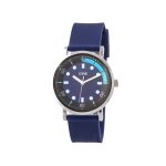 Ρολόι Urban με μπλε λουράκι σιλικόνης και μπλε καντράν