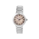 Ρολόι Timeless με ατσάλινο μπρασελέ και μπεζ καντράν