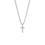Κολιέ Men's ατσάλινο με σταυρό