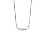 Κολιέ Charming ατσάλινο αλυσίδα με κούμπωμα βαρελάκι