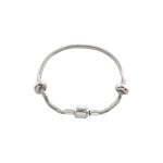 Βραχιόλι Charming ατσάλινο αλυσίδα με κούμπωμα βαρελάκι 19.5 cm