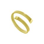 Βραχιόλι Links ατσάλινο επίχρυσο σταθερό στριφτό 0.7 cm