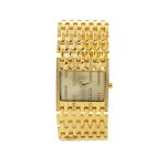 Ρολόι Loisir με επίχρυσο ατσάλινο μπρασελέ και χρυσό καντράν με κρύσταλλα