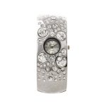 Ρολόι Loisir με ατσάλινο μπρασελέ και ασημί καντράν