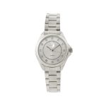 Ρολόι Cosmopolitan με ατσάλινο μπρασελέ και ασημί καντράν