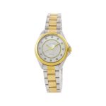 Ρολόι Cosmopolitan με δίχρωμο ατσάλινο μπρασελέ και ασημί καντράν