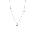 Κολιέ Lovely ασημένιο με καρδιά, αστέρι και πέρλα