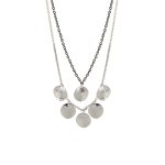 Κολιέ Links ατσάλινο δίχρωμο διπλό με στοιχεία