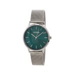 Ρολόι Fountain με ατσάλινο mesh band και teal καντράν