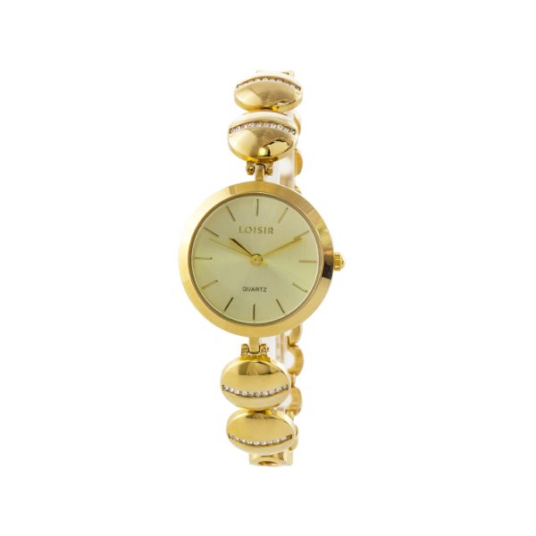 Ρολόι Tint με επίχρυσο μεταλλικό μπρασελέ και χρυσό καντράν